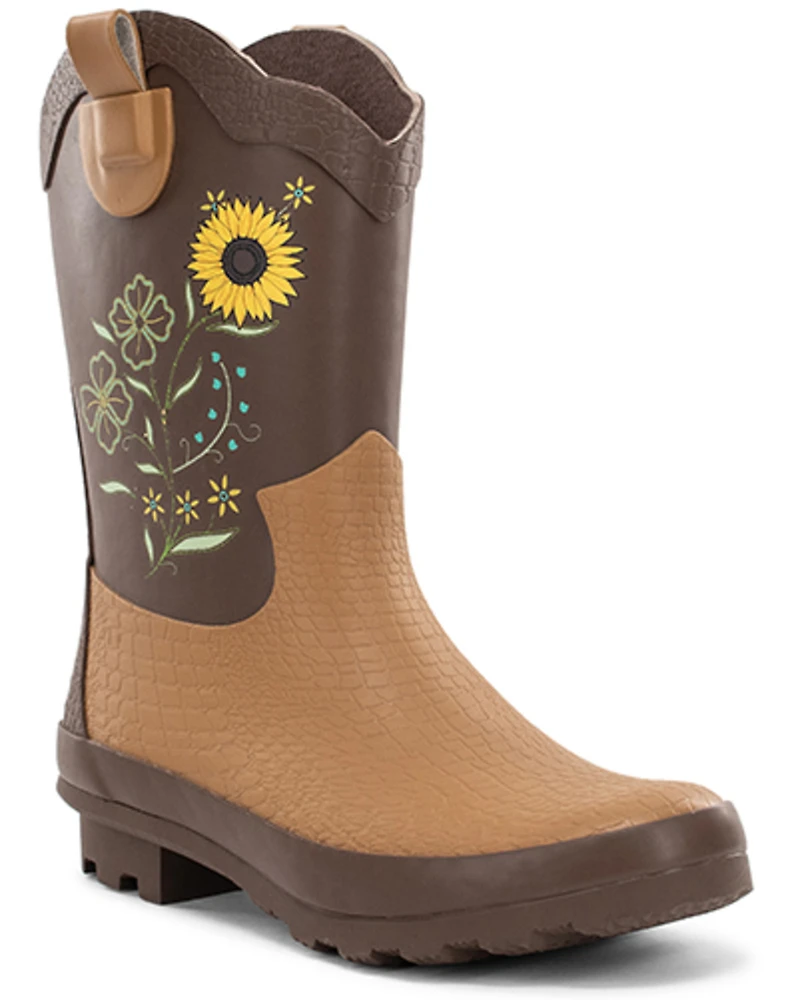 Western Chief Women's Sunflower Midwestern Mid Waterproof Boots