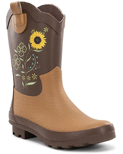 Western Chief Women's Sunflower Midwestern Mid Waterproof Boots