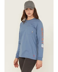 Ariat Women's FR Stretch Logo Long Sleeve Work Tee