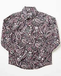 Cinch Toddler Boys' Paisley Print Long Sleeve Button-Down Western Shirt
