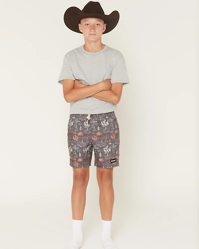 Hooey Boys' Printed Board Shorts