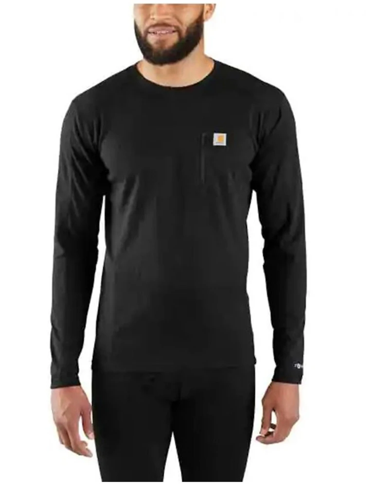 Carhartt Men's Solid Force Midweight Tech Crew Long Sleeve Thermal Work Shirt