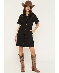 Levi's Women's Rinoa Short Sleeve Snap Denim Mini Dress