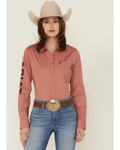 Ariat Women's Printed Team Kirby Long Sleeve Button-Down Western Shirt