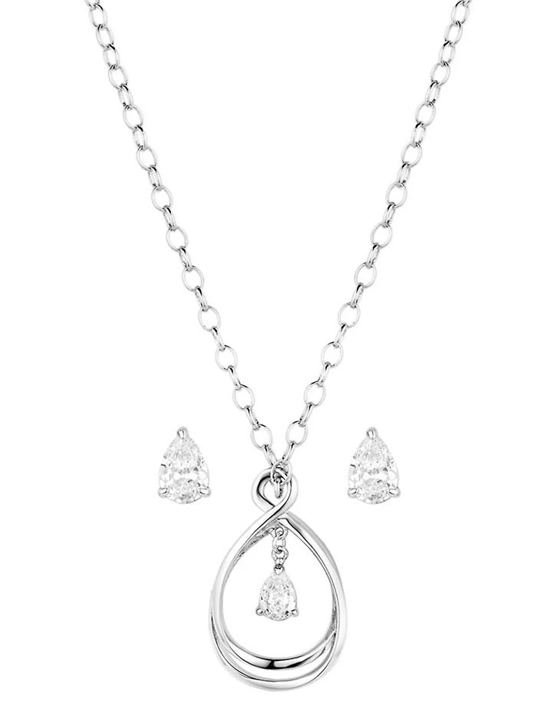 Montana Silversmiths Women's Crystal Embrace Jewelry Set - 2 Piece