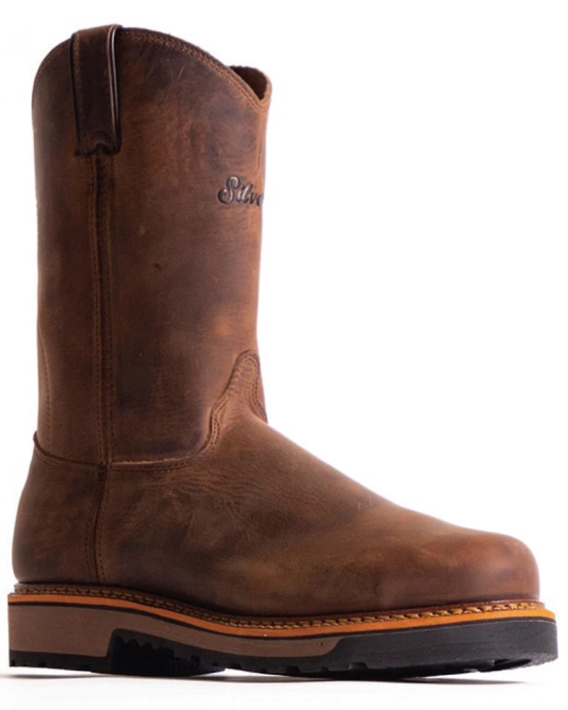 Silverado Men's 10" Western Work Boots - Steel Toe