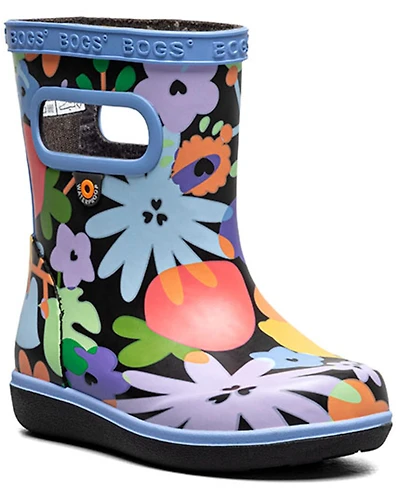 Bogs Toddler Girls' Skipper II Overlap Flowers Rain Boots