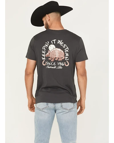 Panhandle Slim Men's Armadillo Short Sleeve Graphic T-Shirt
