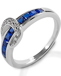 Kelly Herd Women's Small Blue Contemporary Buckle Ring