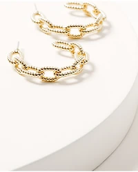 Shyanne Women's Golden Charm Roped Chain Statement Earrings