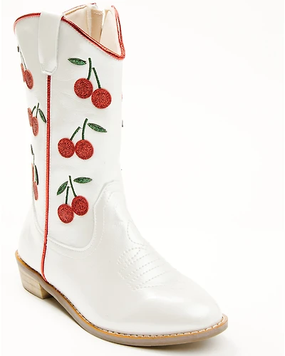 Wild + Rae Girls' Cherry Western Boots - Round Toe