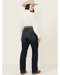 Ariat Women's Desiree Dark Wash Perfect Rise Bootcut Stretch Denim Jeans - Plus