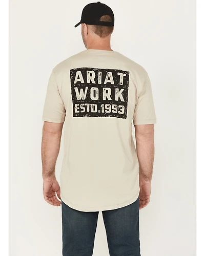 Ariat Men's Rebar Workman Brickyard Short Sleeve Work Shirt