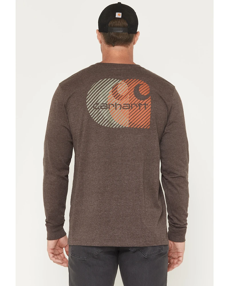 Carhartt Men's Relaxed Fit Heavyweight Long Sleeve Pocket Graphic Work Shirt
