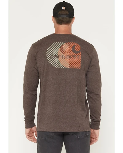 Carhartt Men's Relaxed Fit Heavyweight Long Sleeve Pocket Graphic Work Shirt