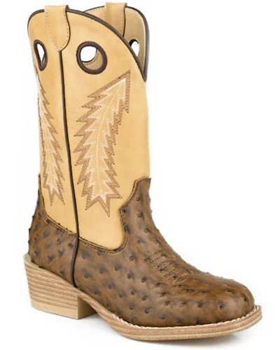 Roper Boys' Walker Bumps Western Boots - Square Toe