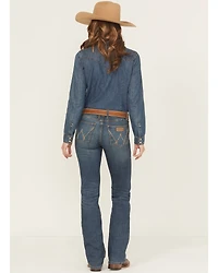 Wrangler Women's Mae Premium Patch Boot Cut Jeans