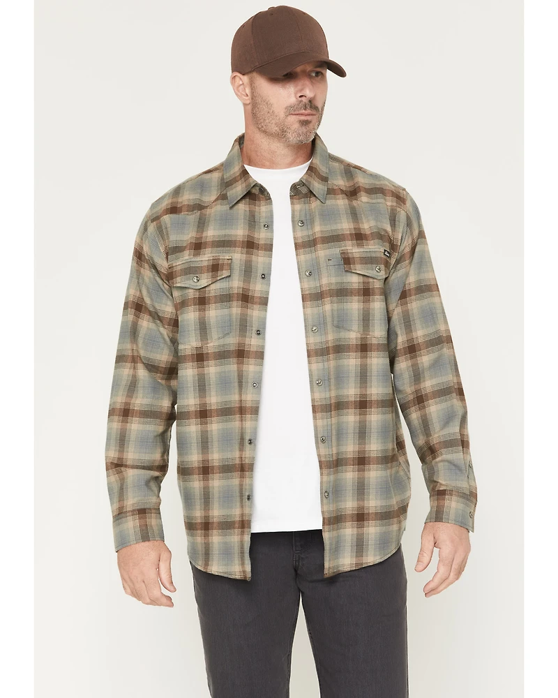 Thorogood Men's Plaid Print Long Sleeve Snap Flannel Shirt