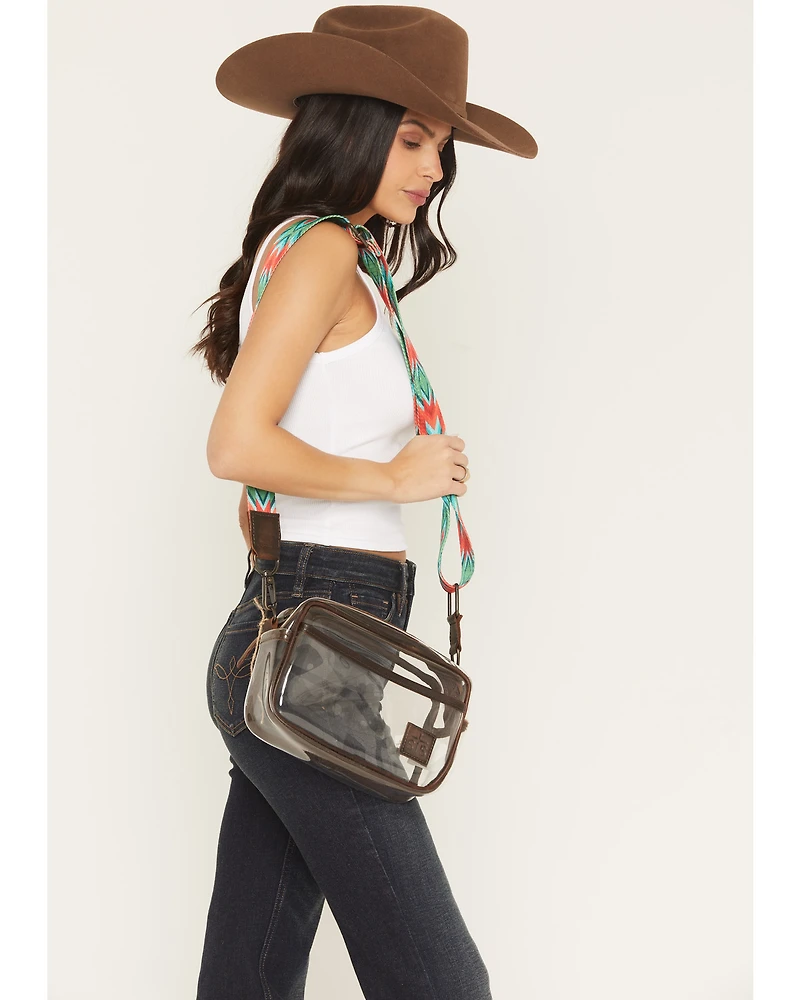 STS Ranchwear by Carroll Women's Lucy Clear Stadium Crossbody Bag