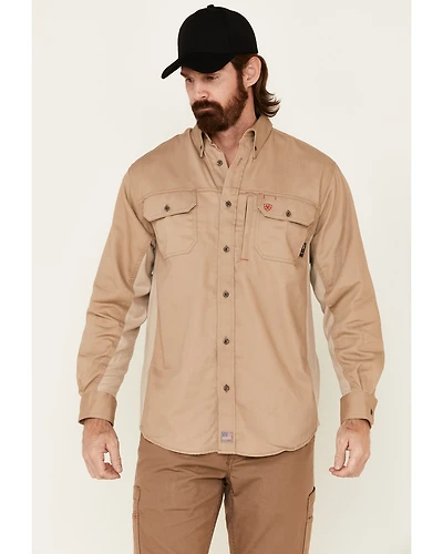 Ariat Men's FR Solid VentTEK Long Sleeve Work Shirt - Big