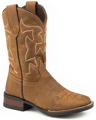 Roper Boys' Crazy Horse Western Boots - Square Toe