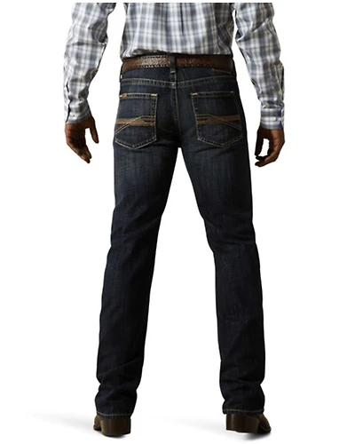 Ariat Men's M5 Bart Keith Dark Wash Mid Rise Straight Rigid Denim Jeans