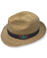 Atwood Kelsey Turquoise Concho Straw Fedora