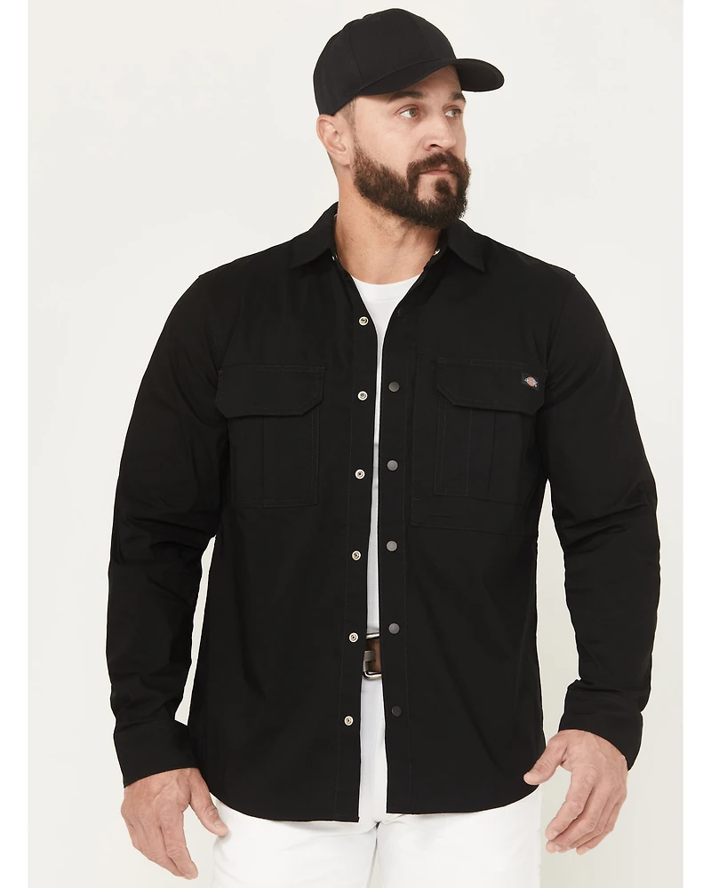Dickies Men's Tradebuilt Long Sleeve Snap Work Shirt