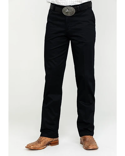 Wrangler Men's Casual Flat Front Western Pants