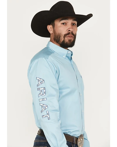 Ariat Men's Team Logo Long Sleeve Button-Down Western Shirt