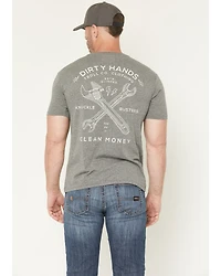 Troll Co Men's Twisting Wrenches Short Sleeve Graphic Work T-Shirt