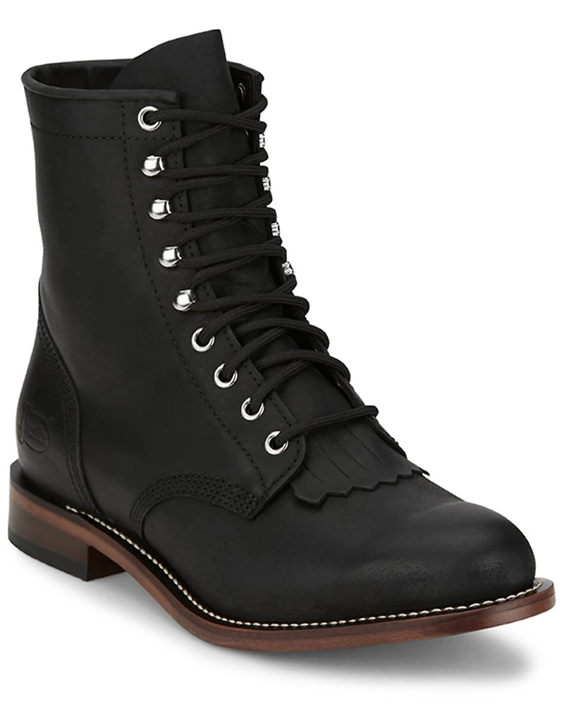 Justin Men's Drennan Lace-Up Boots - Round Toe