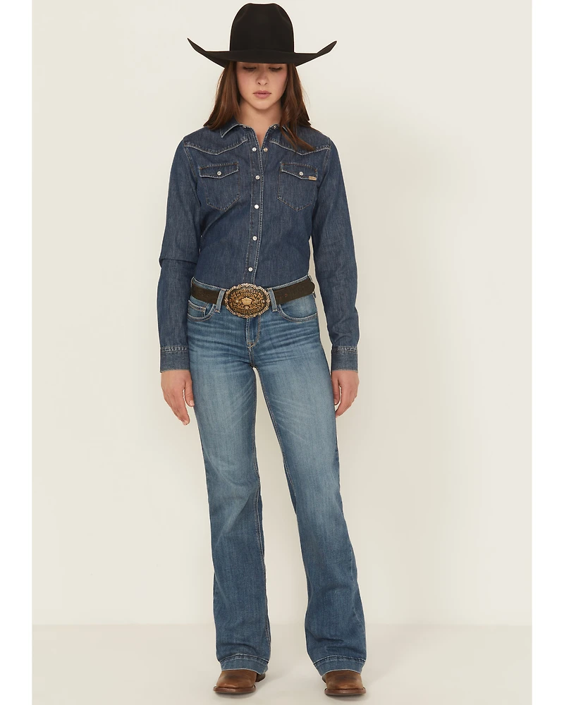 Ariat Women's Isabelle Medium Wash Trouser Denim Jeans