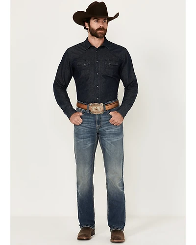 Cody James Men's Trigger Wash Jackson Slim Straight Rigid Denim Jeans