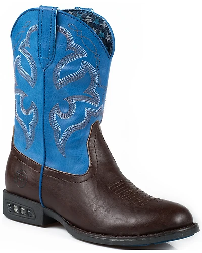 Roper Boy's Lightning Light-Up Western Boots