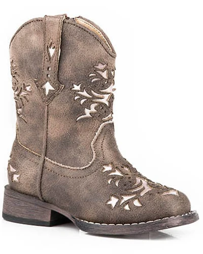 Roper Toddler Girls' Lola Western Boots - Square Toe