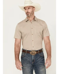 Cody James Men's Grill And Greet Geo Print Short Sleeve Button-Down Stretch Western Shirt
