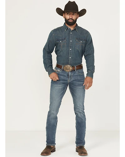 Rock & Roll Denim Men's Medium Wash Skinny Stretch Jeans