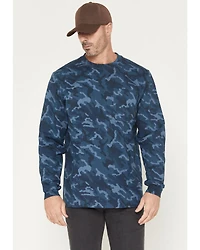 Hawx Men's Forge Camo Print Long Sleeve Work T-Shirt