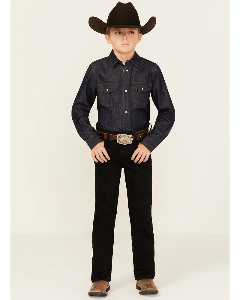 Wrangler Retro Boys' Slim Straight Stretch Denim Jeans