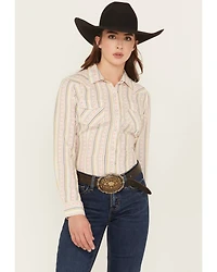 Ariat Women's Alyssa Wallpaper Print Long Sleeve Snap Western Shirt