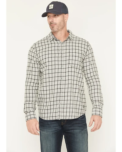 Brothers and Sons Men's Hank Plaid Print Long Sleeve Button-Down Flannel Shirt