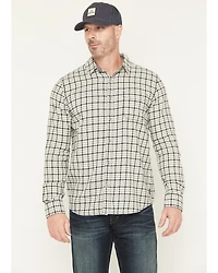 Brothers and Sons Men's Hank Plaid Print Long Sleeve Button-Down Flannel Shirt
