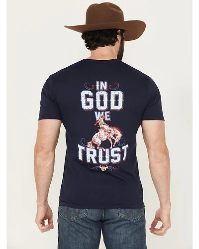 Cowboy Hardware Men's God We Trust Short Sleeve Graphic T-Shirt