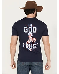 Cowboy Hardware Men's God We Trust Short Sleeve Graphic T-Shirt
