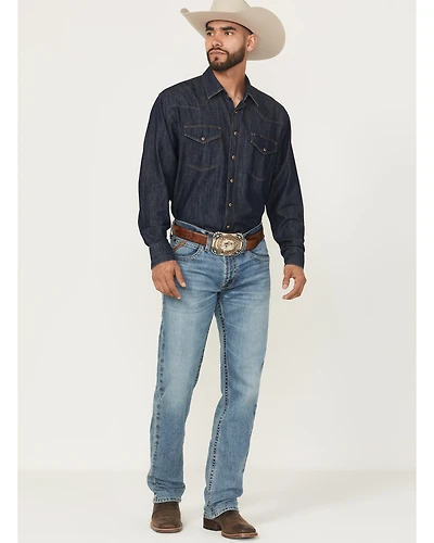Ariat Men's M2 Logan Bennet Medium Wash Relaxed Bootcut Stretch Denim Jeans