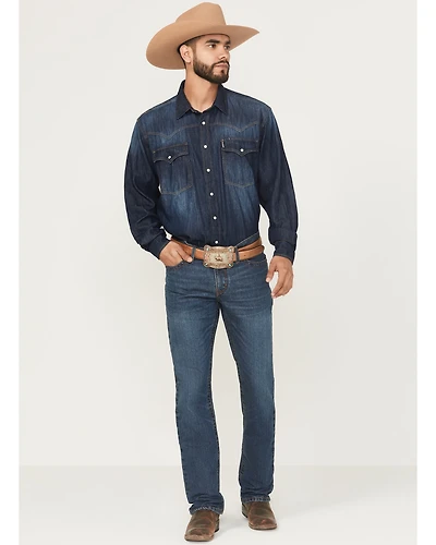 Cinch Men's Ian Dark Wash Slim Bootcut Rigid Denim Jeans