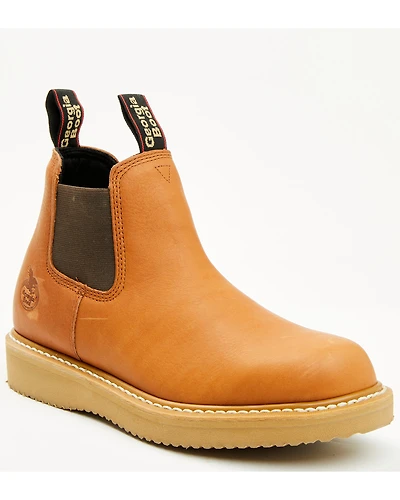 Georgia Boot Men's Original Wedge Chelsea Work Boots - Soft Toe