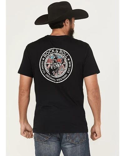 Rock & Roll Denim Men's Bronc Rider Short Sleeve Graphic T-Shirt
