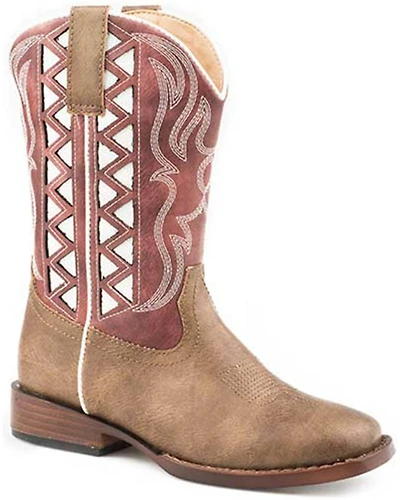 Roper Girls' Askook Western Boots - Broad Square Toe